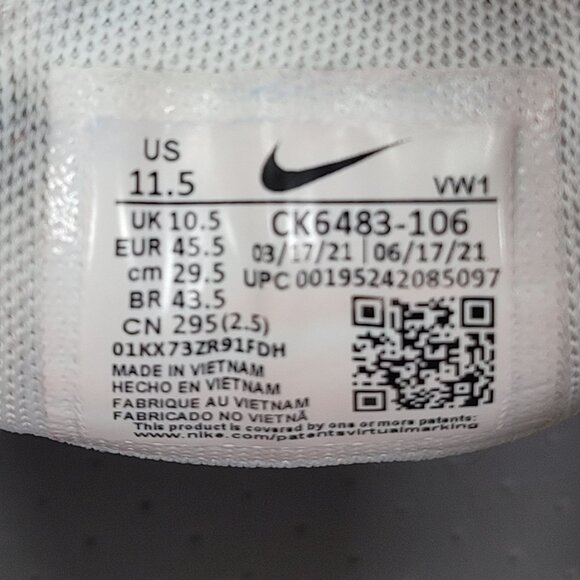 Nike Air Max 270 Men's White Blue Golf Shoes CK6483-106 US Size 11.5 - Picture 8 of 8